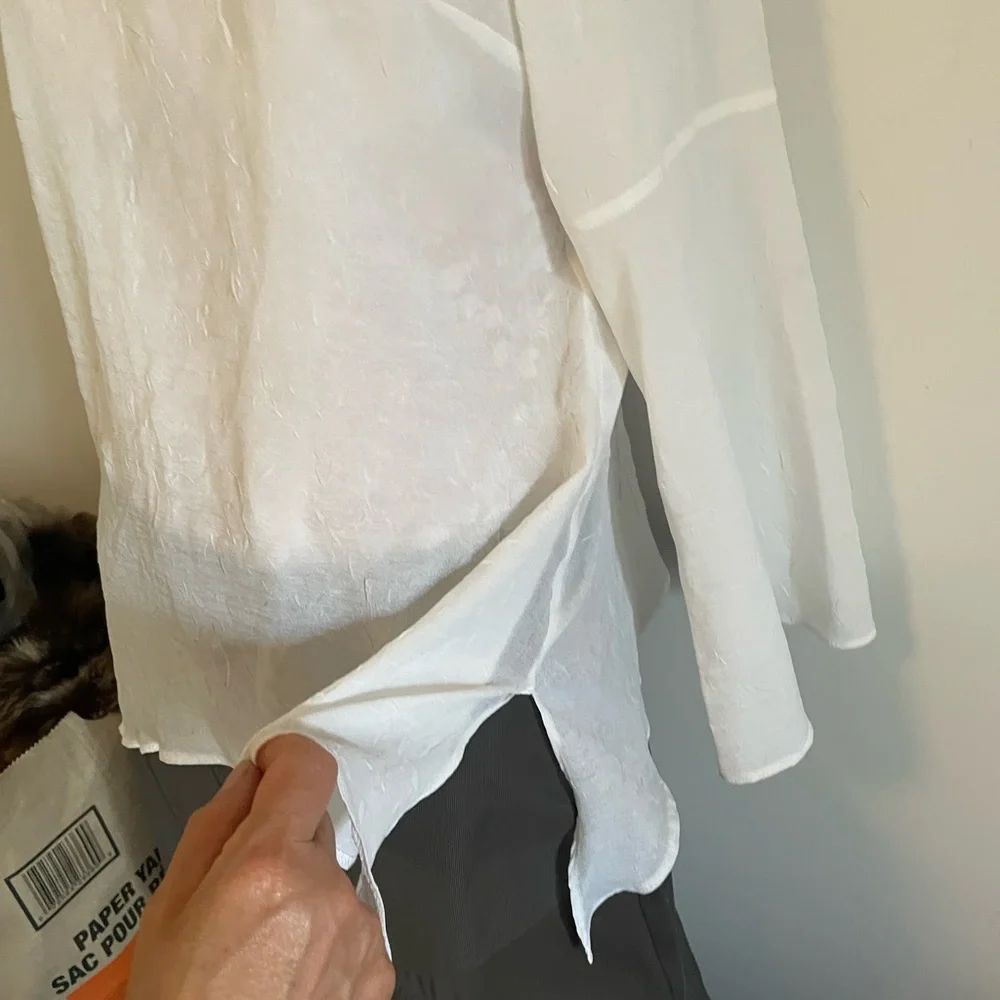 🌞🦋 Fits M Gorgeous flirty white summer top - Picture 6 of 7